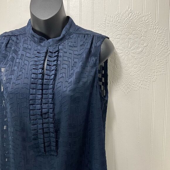 ANN TAYLOR Sleeveless Semi Sheer Blouse - Picture 2 of 6